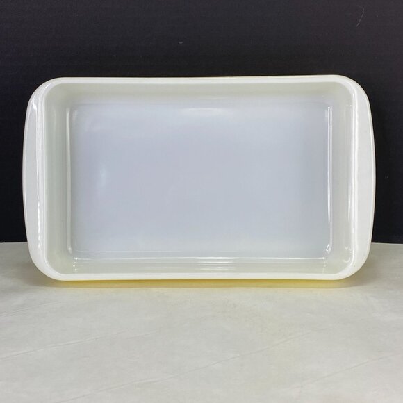 Vintage Pyrex 231 1 1/2 Quart Desert Dawn Yellow Baking Dish - Picture 5 of 11